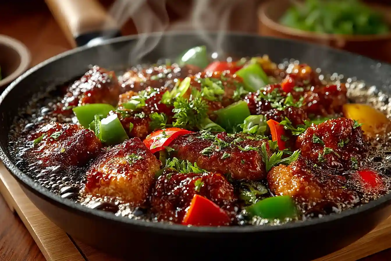 Diet Coke Chicken cooking in skillet