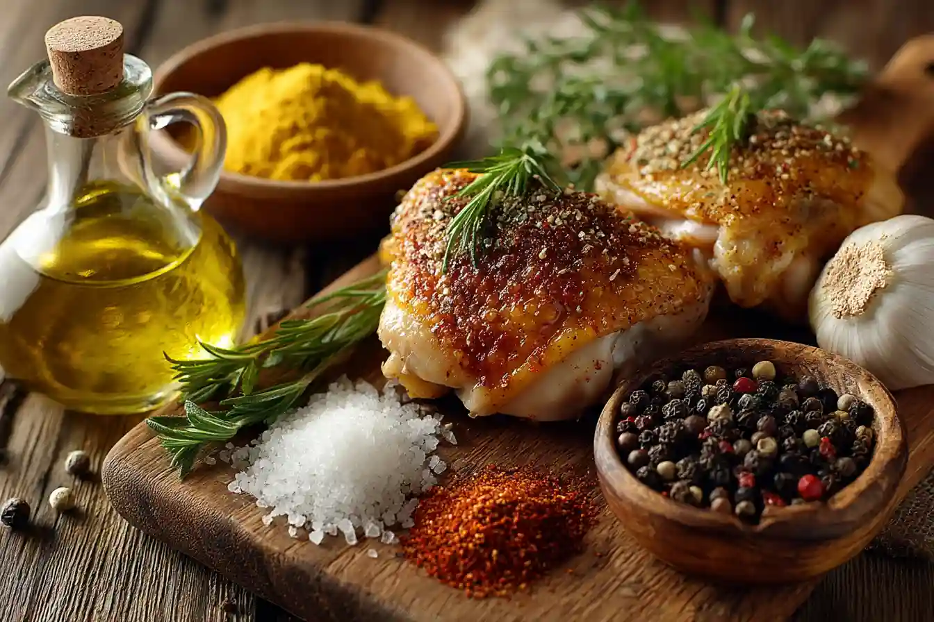 ingredients for air fry chicken thighs recipe