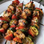 Grilled Chicken Skewers with Vibrant Veggies