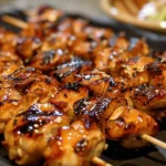 Grilled Chicken Skewers with Teriyaki