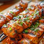 Spicy Honey Lime Chicken Skewers on the Grill