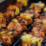 Grilled Chicken Skewers with Pineapple