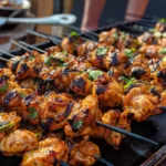 Hot Honey Cajun Chicken Skewers