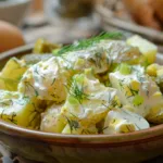 Potato Salad with Egg and Dill Pickles