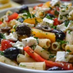 Mediterranean Pasta Salad with Feta & Olives