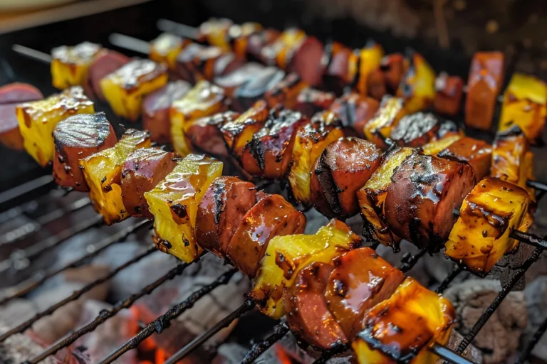 BBQ Kielbasa Pineapple Skewers for Flavorful Summer Grilling