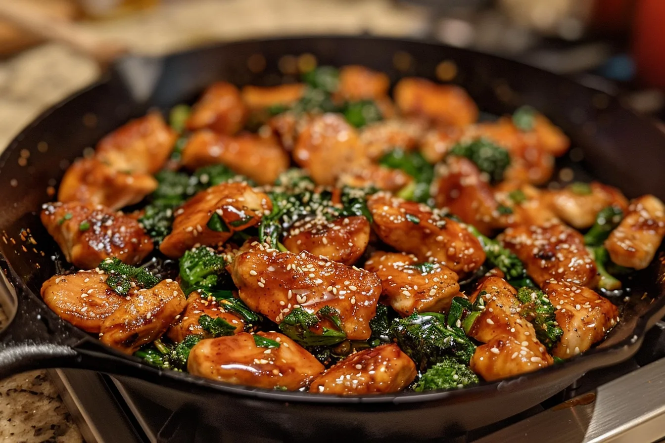Honey Garlic Chicken Skillet Dinner