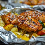 BBQ Chicken Foil Packets with Veggies