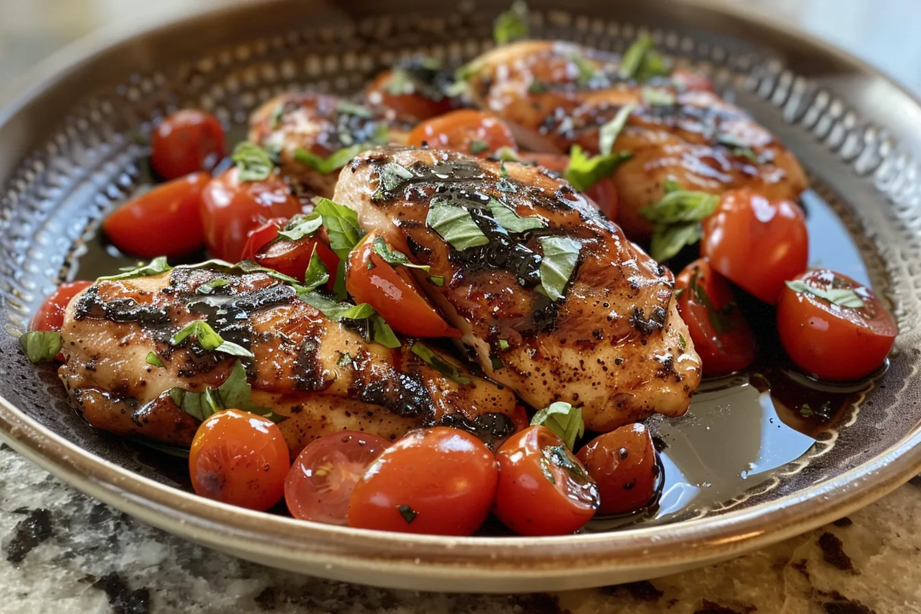 Balsamic Glazed Chicken with Tomatoes: A Flavorful Twist