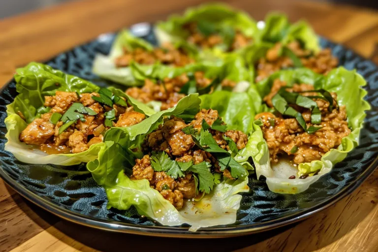 Healthy Ground Chicken Lettuce Wraps Recipe