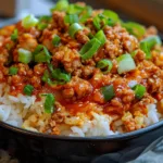Spicy Ground Chicken Rice Bowl: Quick and Flavorful Recipe