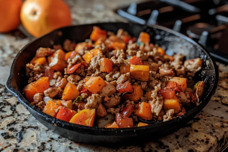 Ground Chicken Sweet Potato Skillet Recipe
