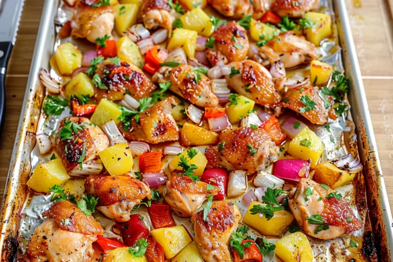 Hawaiian Sheet Pan Chicken Recipe: Flavorful & Easy