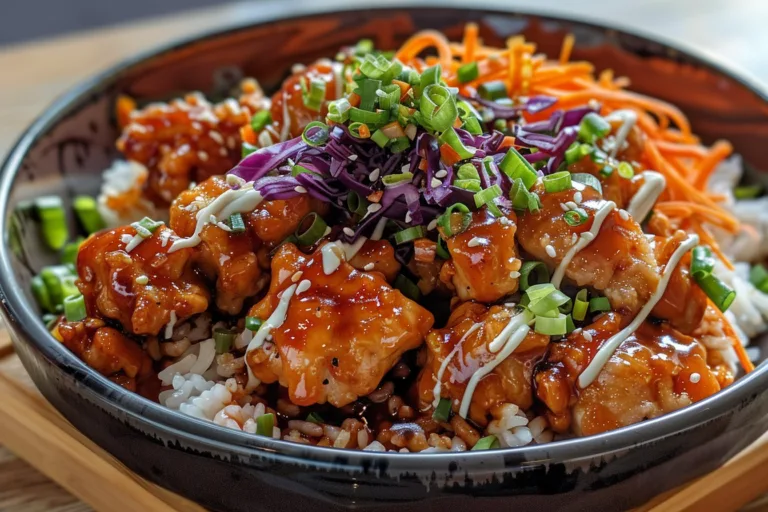 Bang Bang Chicken Bowl Air Fryer Recipe