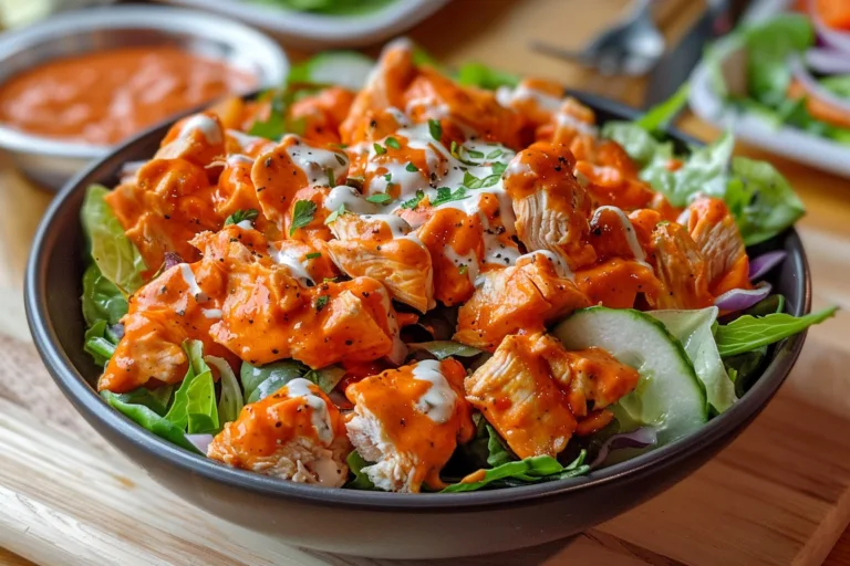 Buffalo Chicken Salad Recipe (Spicy & Creamy)
