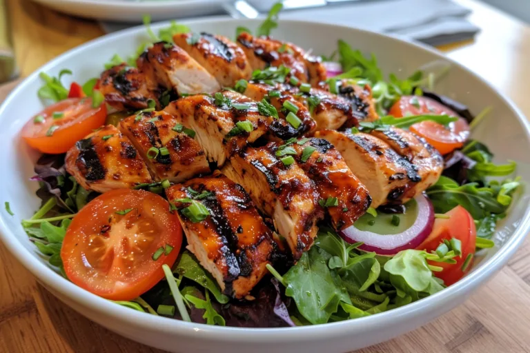 Sweet & Smoky BBQ Chicken Salad Recipe (Perfect for Summer)