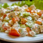 Cottage Cheese Chicken Salad with Celery