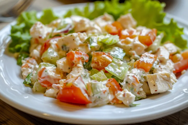 Cottage Cheese Chicken Salad with Celery