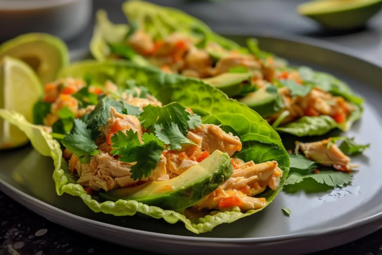 Avocado Chicken Lettuce Wraps: A Healthy, Flavor-Packed Recipe