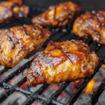 Easy Hot Honey Chicken Thighs on the Grill