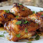 Juicy Hot Honey Chicken Thighs with Garlic Marinade