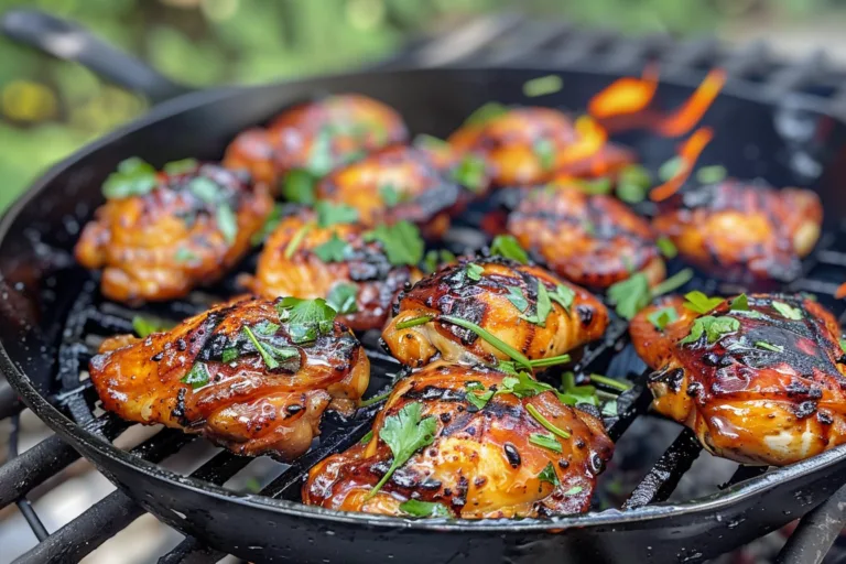 Hot Honey Chicken Thighs: Skillet-Sear and Grill Recipe