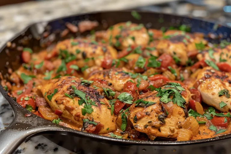 Quick Healthy Tuscan Chicken Skillet