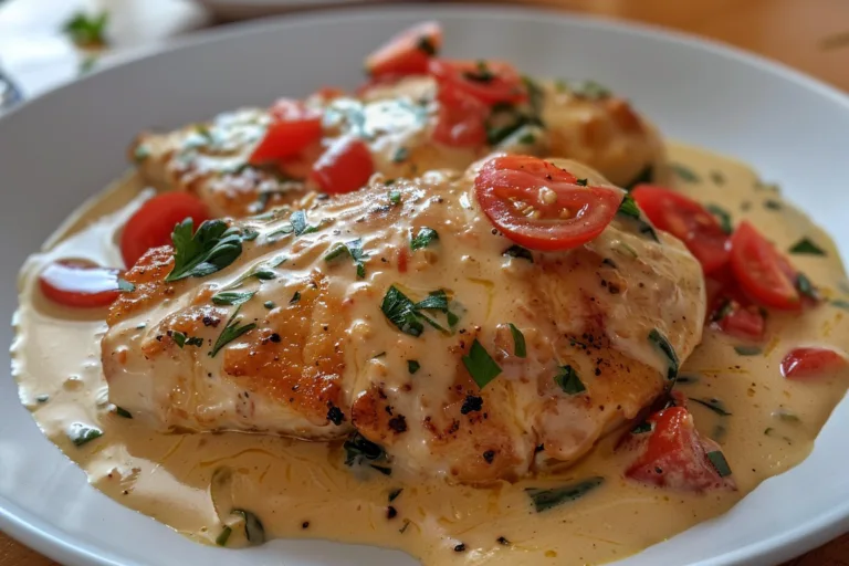 Low Calorie Creamy Tuscan Chicken