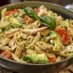 Avocado Chicken Pasta Salad (No Mayo)