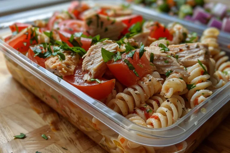 Meal Prep Chicken Pasta Salad Bowls for Weekday Meals