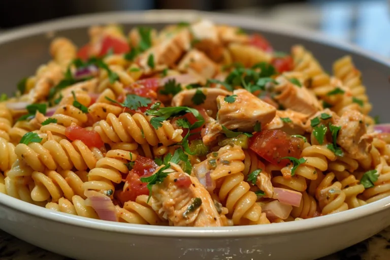 Spicy Chicken Pasta Salad with Chipotle Dressing