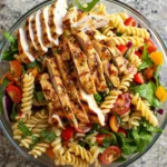 Italian Chicken Pasta Salad with Vinaigrette