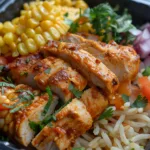 Healthy Street Corn Chicken Meal Prep Bowl
