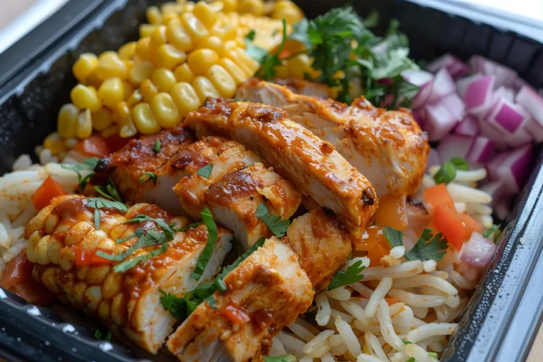 Healthy Street Corn Chicken Meal Prep Bowl