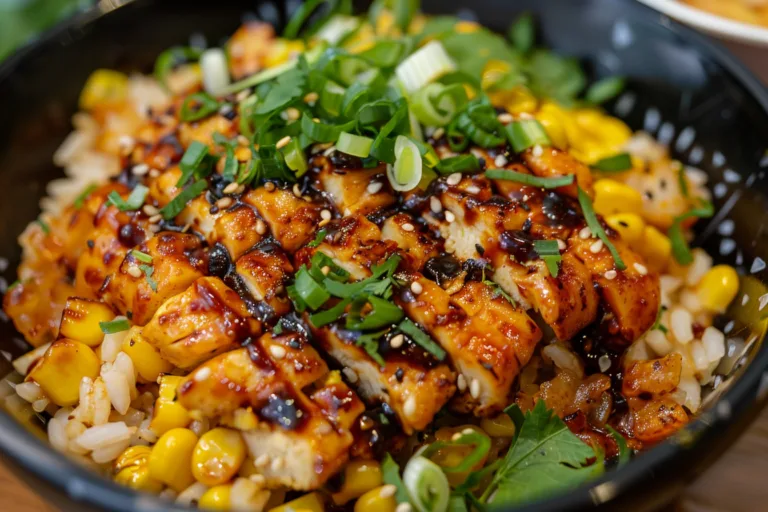 BBQ Street Corn Chicken Rice Bowl Recipe