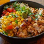 Garlic Lime Street Corn Chicken Bowl