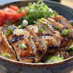 Grilled Chicken Brown Rice Bowl with Greens