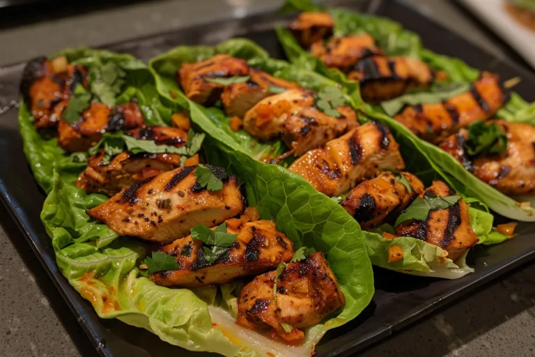 Low Carb Grilled Chicken Lettuce Wraps