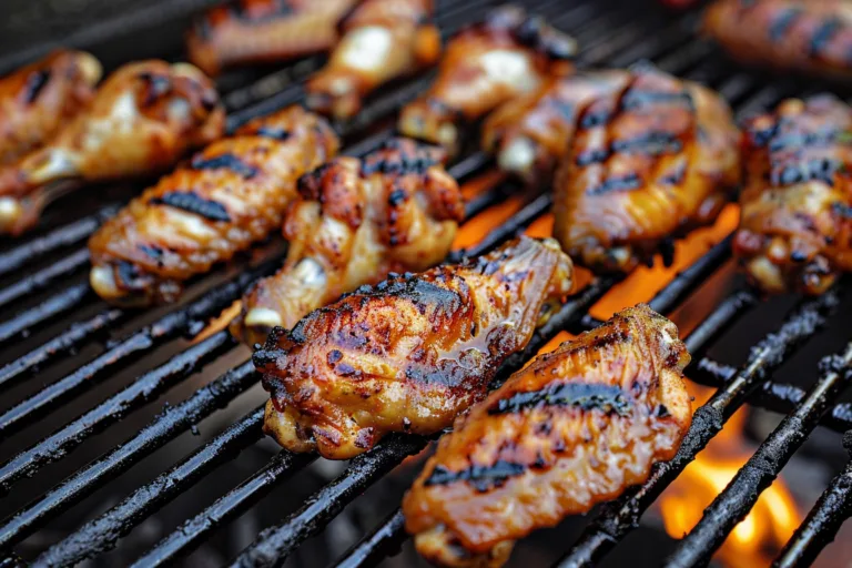 Grilled Chicken Wings with Spicy Butter Sauce