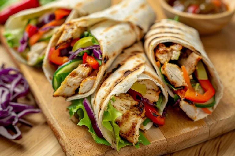 Grilled Chicken Wrap with Ranch and Lettuce