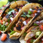 Grilled Chicken Tacos with Fresh Salsa and Crispy Cabbage