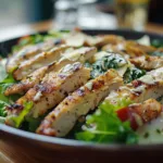 Grilled Chicken Caesar Salad: Crisp Romaine & Savory Grains