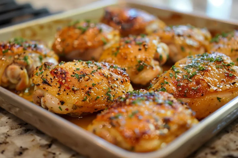 Garlic Parmesan Chicken Thighs