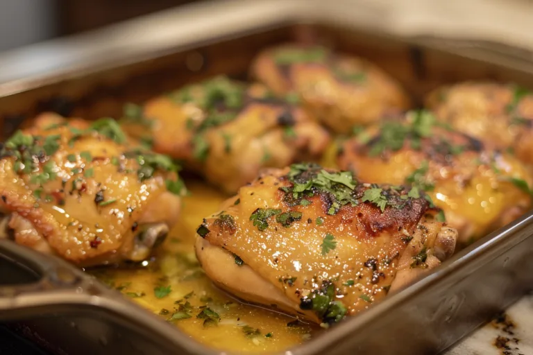 Garlic Butter Chicken Thighs Recipe - Crispy, Flavor-Packed Baked Dish