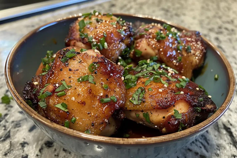 Air Fryer Honey Garlic Chicken Thighs