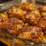 Spicy Oven Chicken Thighs with Garlic and Paprika