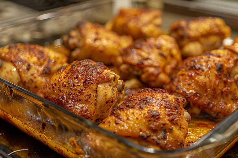 Spicy Oven Chicken Thighs with Garlic and Paprika
