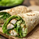 High Protein Chicken Caesar Wrap with Greek Yogurt Recipe