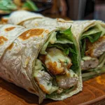 Crispy Romaine Chicken Caesar Wrap Recipe