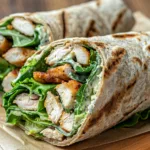 Chicken Caesar Wrap High Protein Lunch Idea